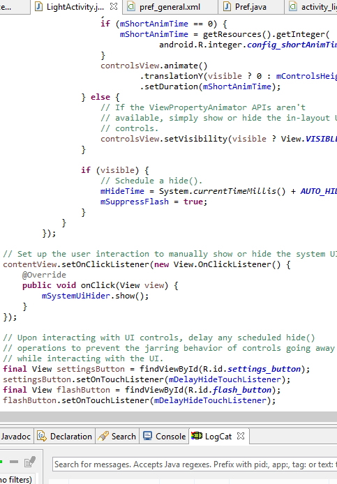 Android code